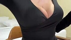 Stepmom With Huge Natural Tits And Nipples Oils Up In Webcam Massage