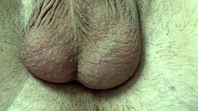 brunette girlfriend humiliates his tiny penis with toys and close-up taunts