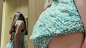 Did I Really Get Caught Masturbating My Plump Pussy and Big Natural Tits in This Sexy Dress?