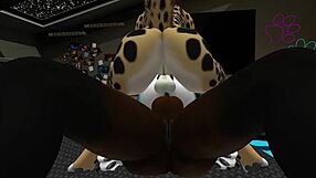 sunny's getting her holes stuffed by two furry shemale cocks in wild 3some 😩🍆💦