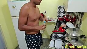 Fucking Big Tits BBW In Kitchen Quickie