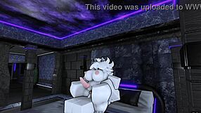 จินตนาการสาวขนฟูทรานส์หลงใน Roblox Studio เกเบี้ยนสุดติ่ง