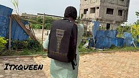 school boarder sneaks out at lunch for doggystyle quickie spanking with street boyfriend