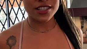 petite latina teen gives sloppy deepthroat rimjob pov till cum in mouth