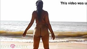 whoa ebony babe deepthroats on african beach then sloppy fucks part 3 😍🌴
