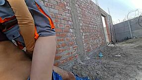 argentine engineer nataly bends over for doggystyle sex on construction site with her cute latina ass