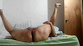 my milf pussy squirts hard during solo masturbation
