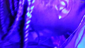 ebony teen chokes on thick latin cock