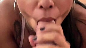petite latina teen gives sloppy deepthroat rimjob pov till cum in mouth