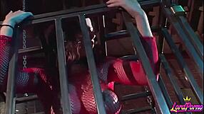 big tits gianna michaels sucks caged monster cock in bondage