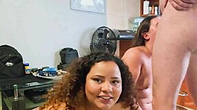 yo these two chubby sluts take rough face fucking from monster cock so sloppy