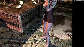 Redhead Rides Big Ass and Tits in Erotic Outdoor Comic Cowgirl Fantasy