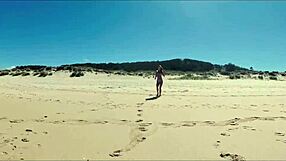 i'm driving showing off my perfect bikini ass on spanish beach