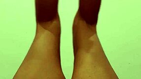 my wife strips naked for workout spreads hairy pussy wide open part 1