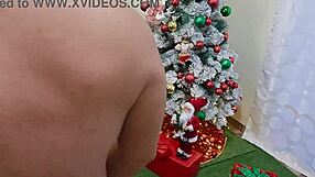 Daddy, catch me masturbating on Christmas? Let's fuck instead!