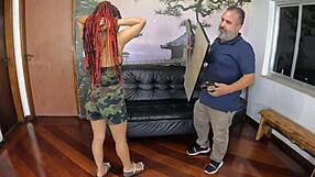 Lua Baiana's First Time Brazilian Amateur Bareback Blowjob Behind the Scenes Interracial Action