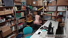 petite emo teen suspect squirts hard in police garage punishment