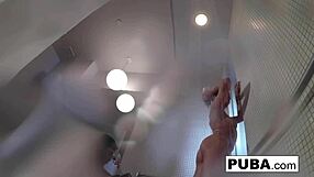christiana glitters in shower bathtub stroking big tits pussy 😍 solo fun awaits