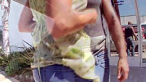 Horny spanish milf Alexa Nicole spreads shaved pussy for deep anal fingering and doggystyle assfucking