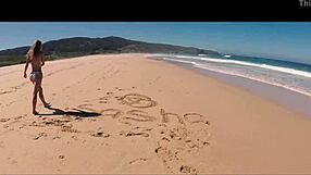 i'm driving showing off my perfect bikini ass on spanish beach