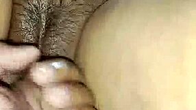 Isn't It Hot Watching Her Oiled Hairy Beaver Get Fingered Deep by Boyfriend?