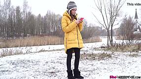 this cute teen hides hot body and passion behind nerdy glasses look full scene