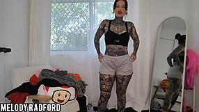 Curvy milf tries on sheer shein outfits showing big tits and ass