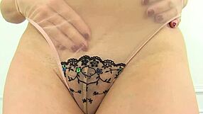 english milf kitty cream slowly strips teasing her mature curves before ripping clothes for full reveal