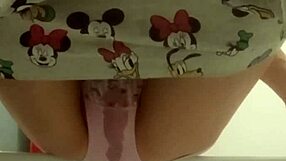 desperate solo girl soaks panties repeatedly in dirty pee fetish