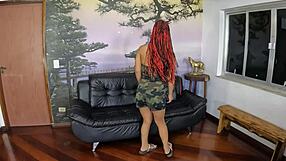 Lua Baiana's First Time Brazilian Amateur Bareback Blowjob Behind the Scenes Interracial Action