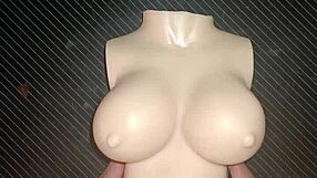 Dolly Begs for Anal Pounding While Squeezing Small Tits