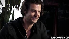 flight attendant in uniform seduces married man for secret pussy licking blowjob