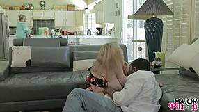 kayla joins husband and bunny for wild bbc threesome pounding
