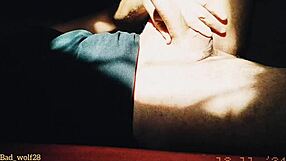 Bad Wolf28 Gives Sensual Handjob to Muscular Bodybuilder's Monster Cock at Outdoor Sunset