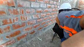argentine engineer nataly bends over for doggystyle sex on construction site with her cute latina ass