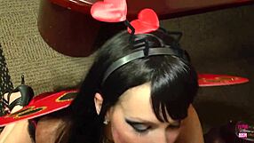 Unbelievable blonde bombshell in wig fucked hard missionary and cowgirl!