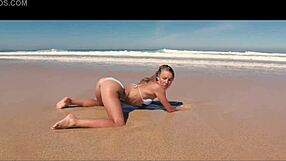 i'm driving showing off my perfect bikini ass on spanish beach