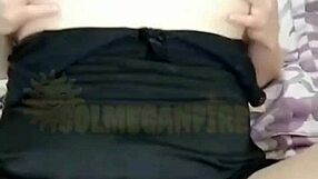 I love watching pregnant Sol Megan Fire masturbate her tits