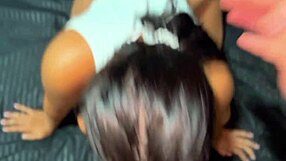 Petite stepmom bends for doggy fuck before work