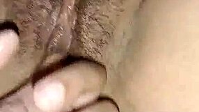 Isn't It Hot Watching Her Oiled Hairy Beaver Get Fingered Deep by Boyfriend?