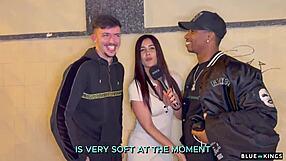 innocent street latina casting turns into bbc mmf threesome pounding