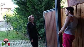 passionate stepsis polly yang's yoga session turns into garden sex with neighbor