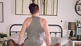 busty brunette milf alegra wild tempts drblackjohnsonxxx with barefoot cowgirl interracial rides