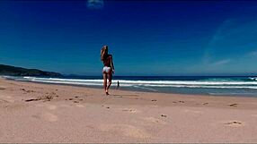 i'm driving showing off my perfect bikini ass on spanish beach