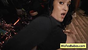 Nia Bleu Slutty Brunette Teen Fucks Brett Maker's Massive Cock Between Huge Boobs