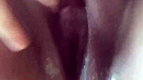 Morning pussy play after creampie dildo wet german solo