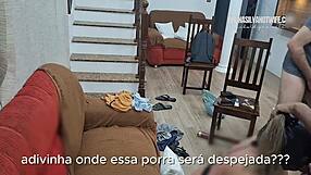 Wife tries double anal creampie first time spitting cum in cuck's mouth