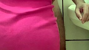 Maid Fucked Hard in Bathroom While Wife Shops Nearby