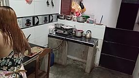 Horny Latina Maid Bent Over Shaved Pussy Waiting for Boss Deepthroat Cum in Mouth Doggystyle Fuck