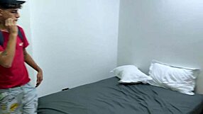 guy fulfills fantasy fucking big-ass stepmom in shared hotel room